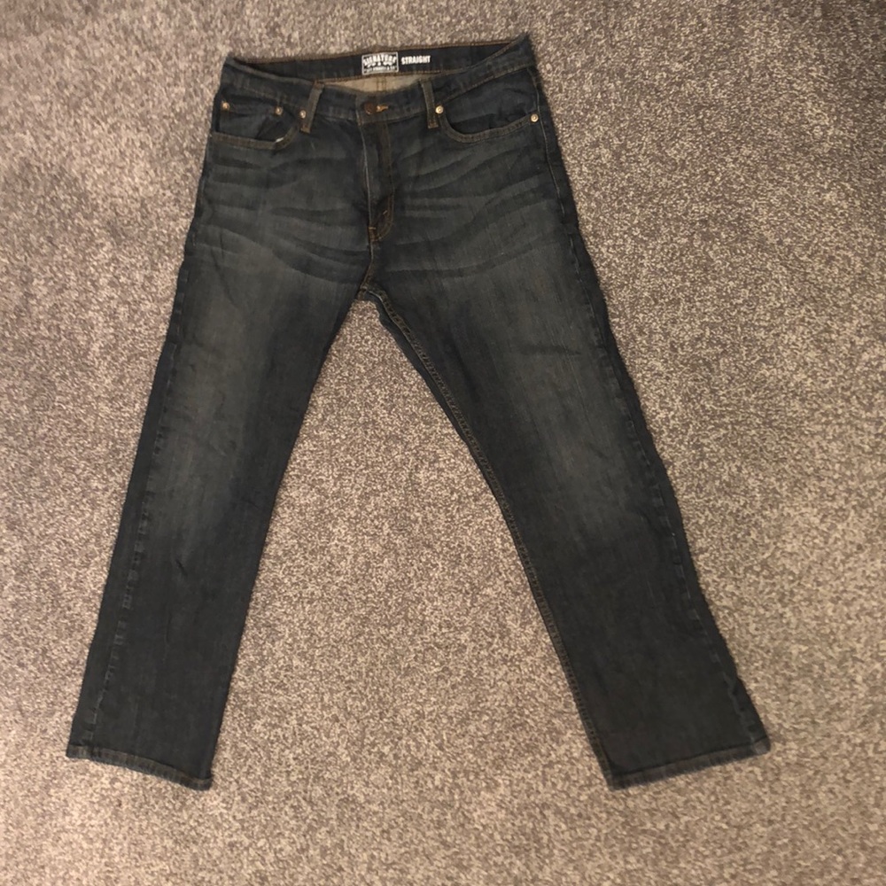 Dark Levi Strauss Signiture Straight Jeans
